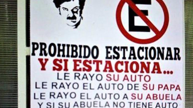 Cartel inspirado en Pablo Escobar