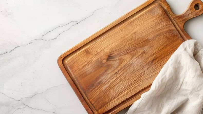 El truco para limpiar la tabla de madera de la cocina El truco para limpiar la tabla de madera de la cocina