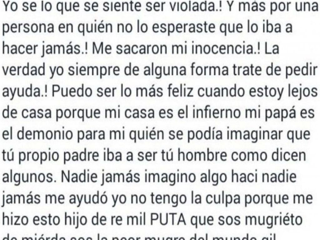 Algunas de las palabras en el Facebook