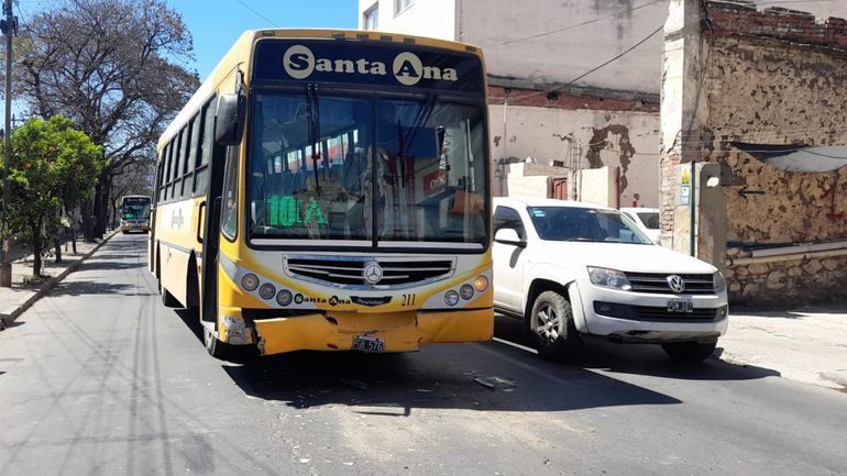 Choque en cadena sobre calle Belgrano