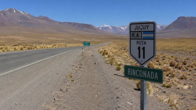Ruta 11 en Rinconada - Imagen creada con IA 