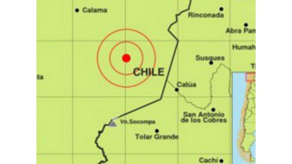 Temblor en Chile