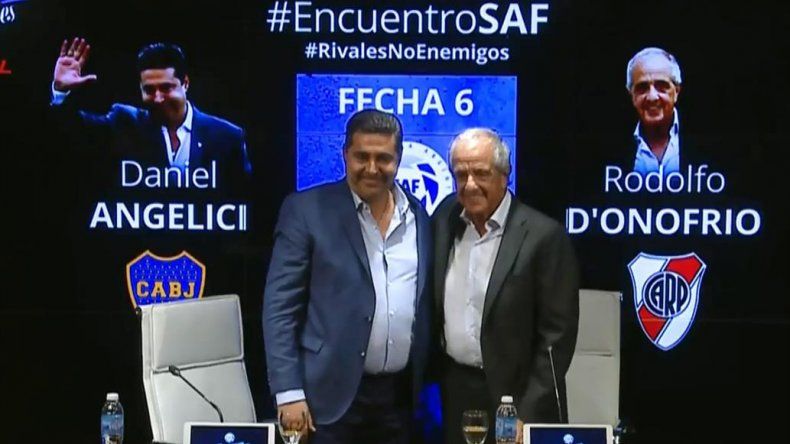Angelici y DOnofrio, con un fuerte mensaje antiviolencia