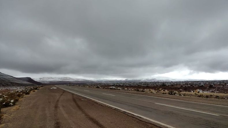 Nieve en pleno diciembre en la Puna jujeña