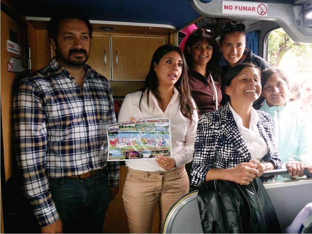 Recibimiento a las paisanas