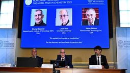 Premio Nobel de Química a tres científicos por el desarrollo de estructuras metalorgánicas.