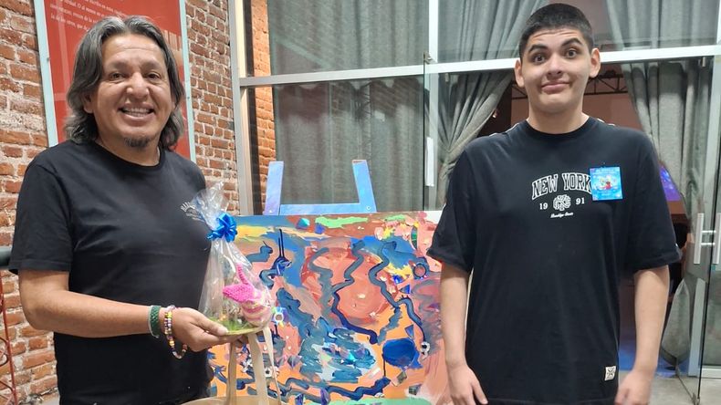 Lisandro con Ariel Cortéz