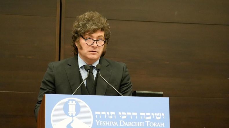 Javier Milei defendió su plan económico en Estados Unidos.&nbsp;