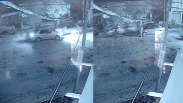Quedó grabado: así escapó el conductor que chocó un auto estacionado en Alto Comedero