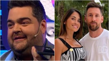 Barassi charló con Antonela Roccuzzo y Lionel Messi y lo dio a conocer en su programa.