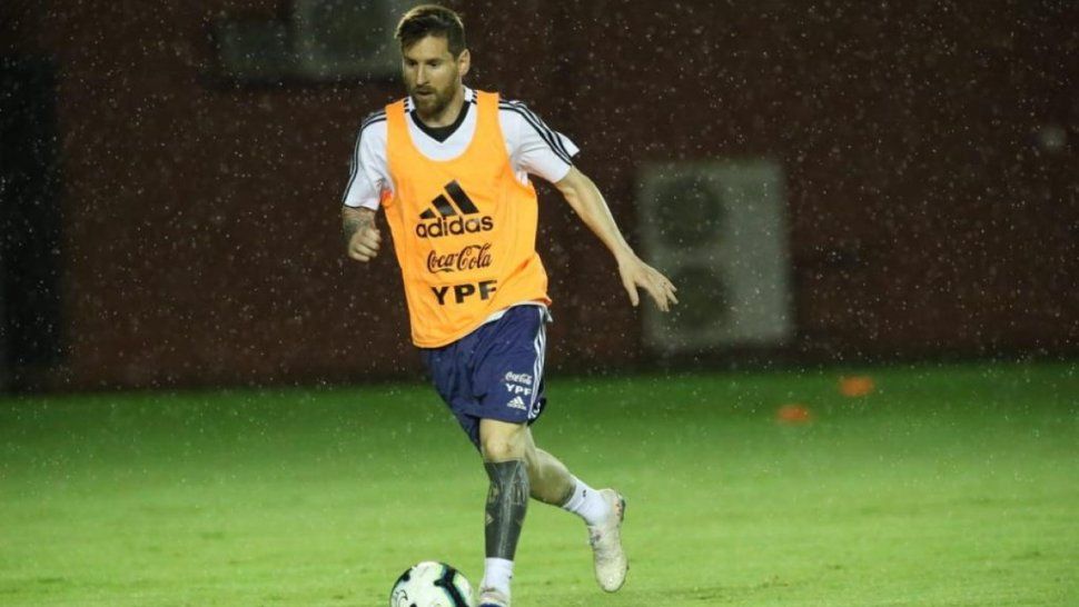 Con Messi, Agüero y Di María, el primer equipo que probó Scaloni