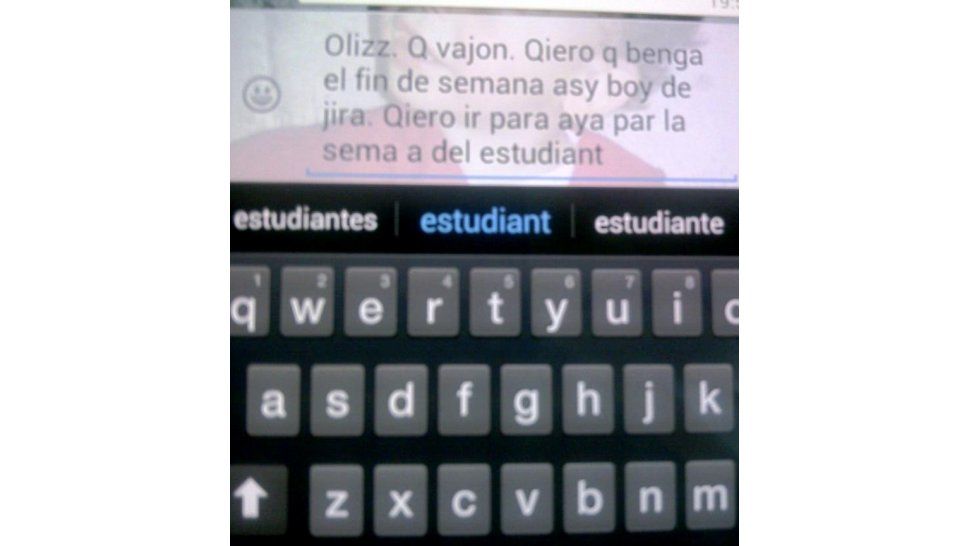 Ortografías en los sms