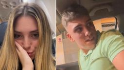Voló 1300 km para sorprender al novio y su reacción es viral.&nbsp;