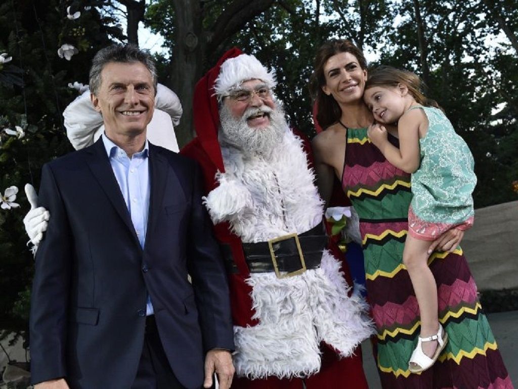 Macri con Papá Noel