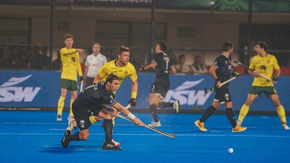 Los Leones empataron con Australia en el Mundial de Hockey