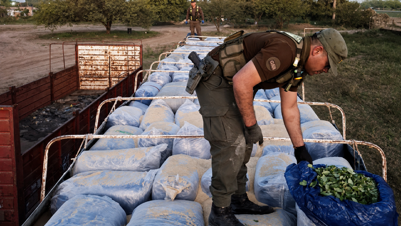 Secuestraron más de 2,8 toneladas de hojas de coca en Santiago del Estero