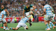 Los bicampeones del mundo vencieron a Los Pumas (Photo by PHILL MAGAKOE / AFP)
