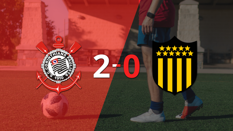 Sólido triunfo de Corinthians por 2-0 frente a Peñarol