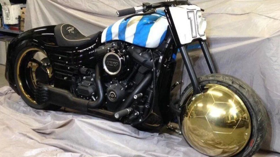 La moto de Maradona