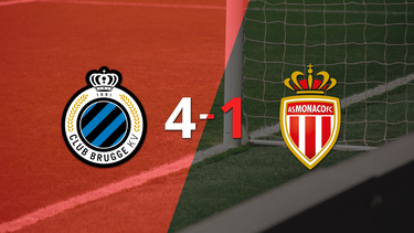 Club Brugge sentenció con goleada 4-1 a Mónaco