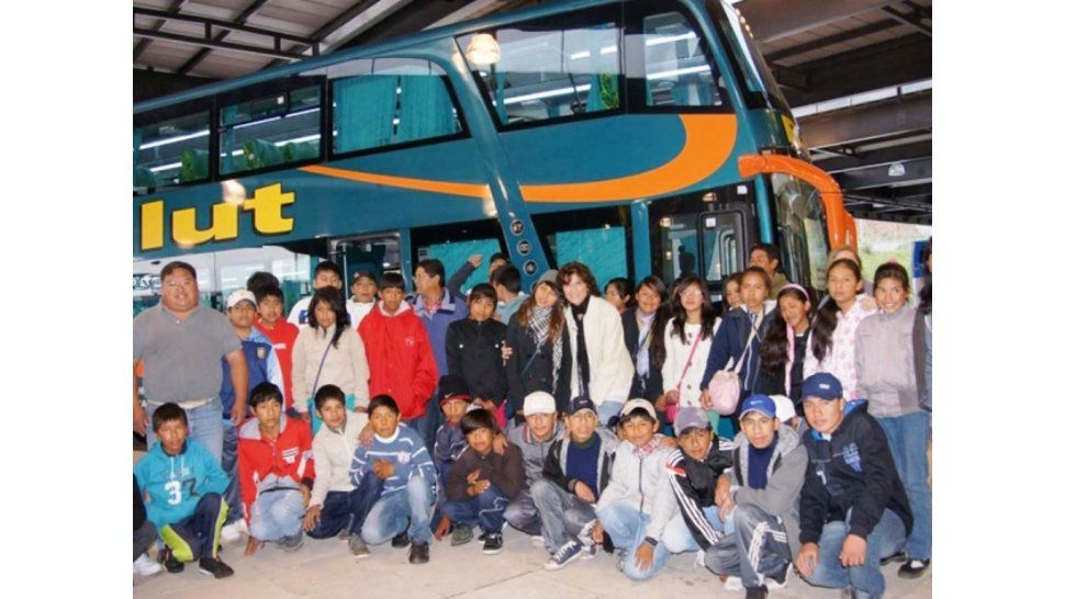 Estudiantes en la Terminal