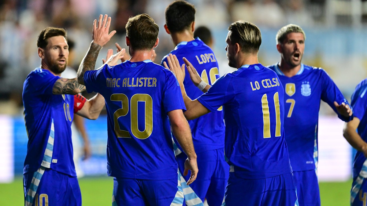 La Selección Argentina goleó a Puerto Rico 6 a 0