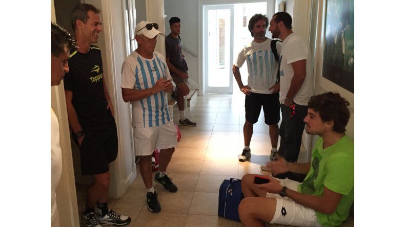 Intimidad del equipo argentino