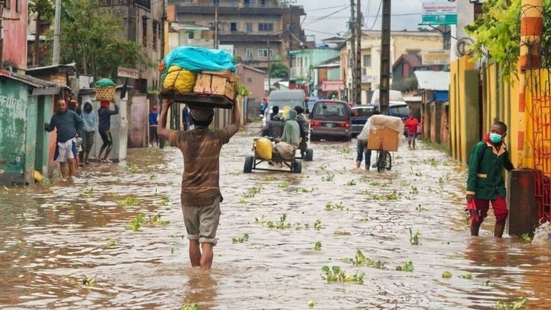 El ciclón Batsirai en Madagascar hizo destrozos