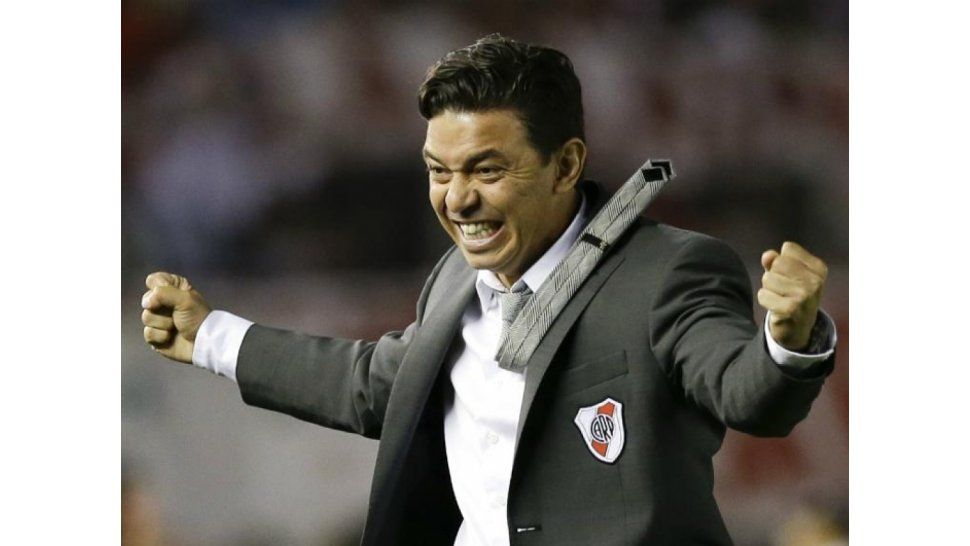Gallardo festeja un gran partido