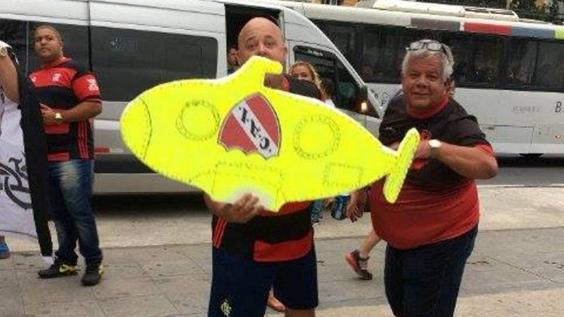 Los hinchas de Flamengo se burlaron de la desaparición del ARA San Juan