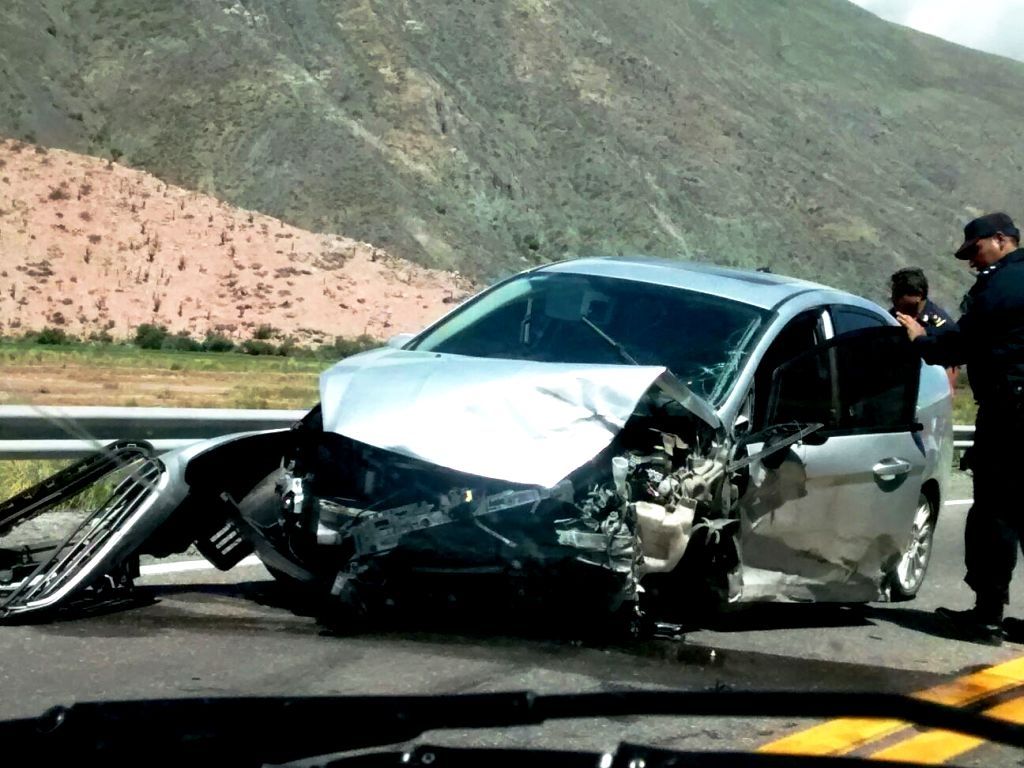 Choque a la altura de Tunalito