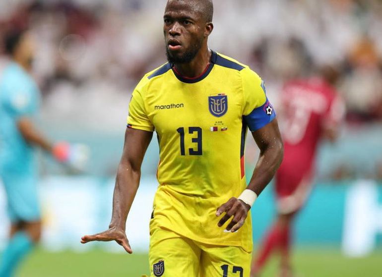 Enner Valencia, la figura del primer tiempo.