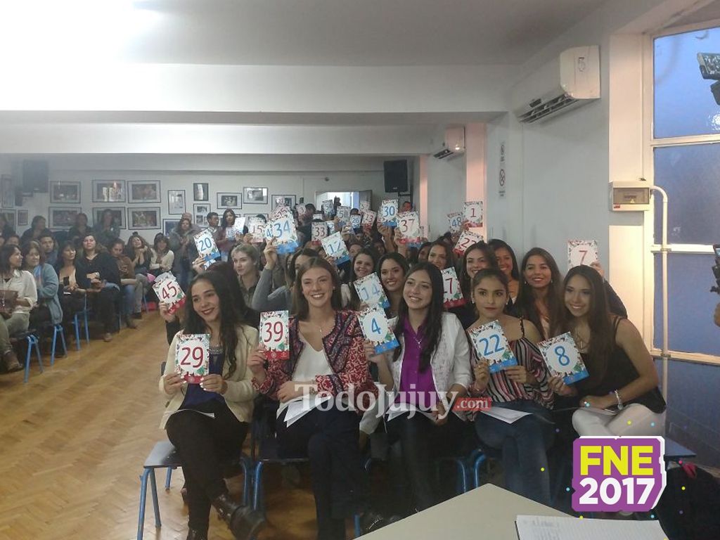 Sorteo de candidatas capital 2017