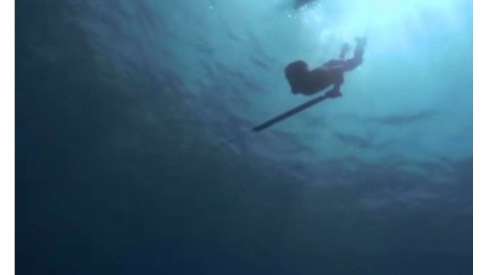 Pescar en el fondo del mar