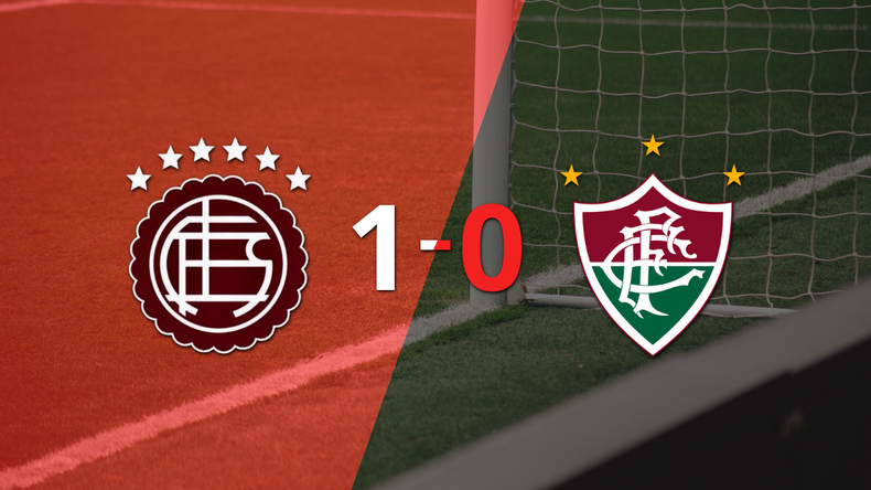 Lanús le ganó 1-0 en la ida a Fluminense con gol agónico