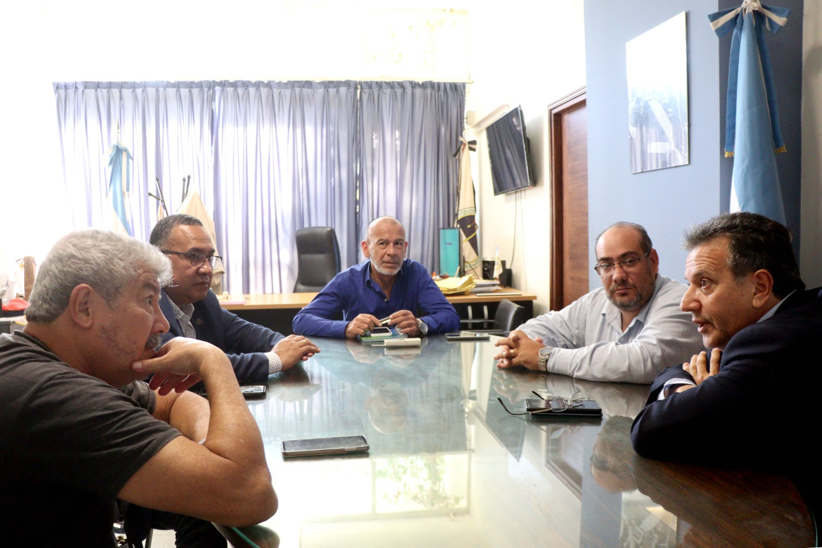 Reunión en la ciudad siderúrgica.