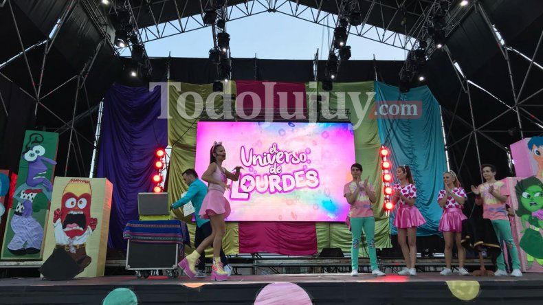 Lourdes Sánchez hizo vibrar la Ciudad Cultural en el festival por el Día del niño