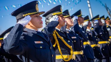 Cadetes jurando a la bandera