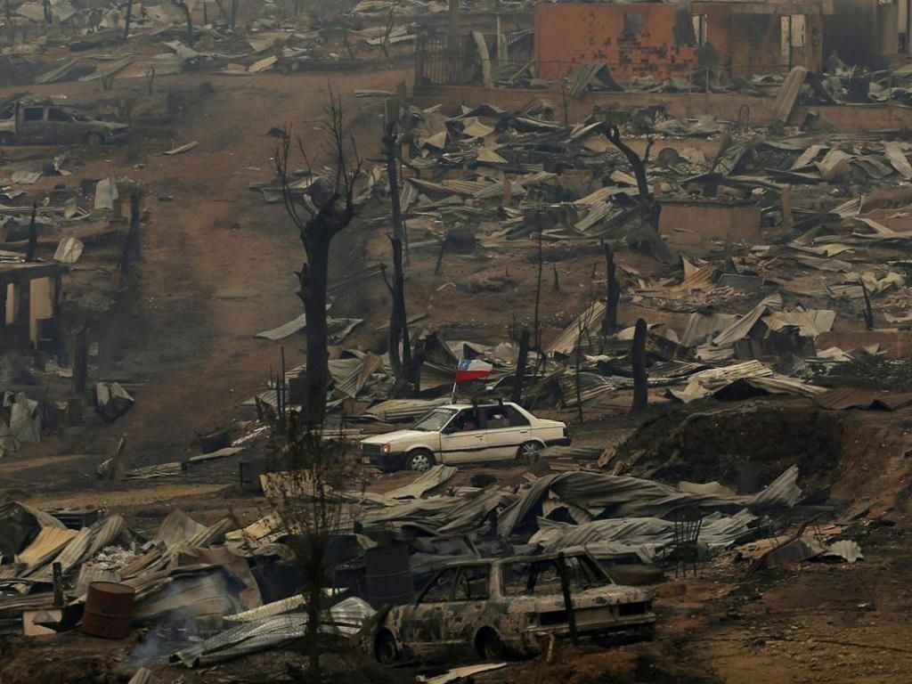 Incendio en Chile