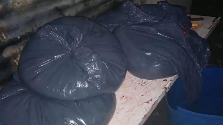 La policía secuestró 400 kilos de carne. 