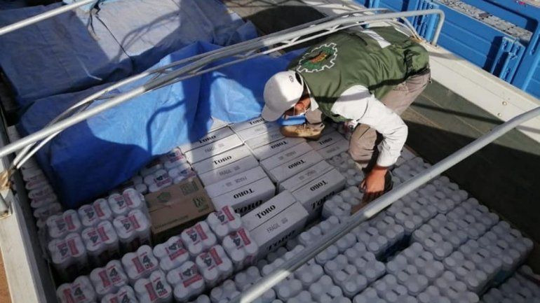 21 toneladas que habían salido de Jujuy fueron incautadas en Bolivia.