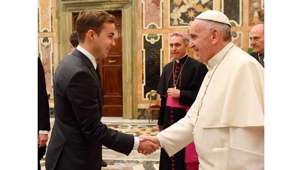Mario Götze y el Papa Francisco