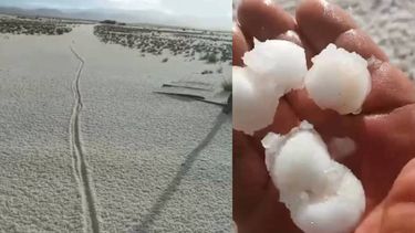 Caída de granizo en Rinconada