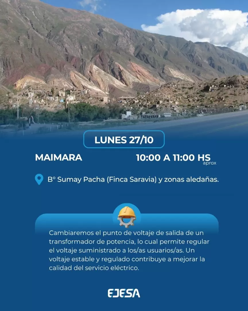 Cote de luz en Maimará Cote de luz en Maimará