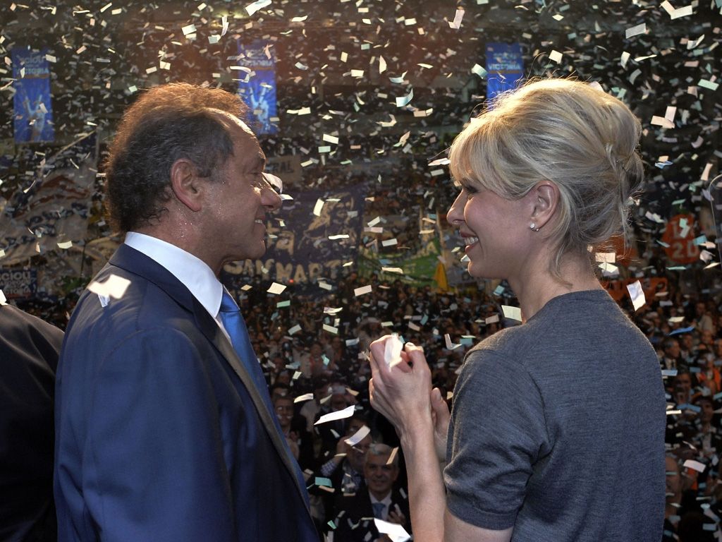 Daniel Scioli y Karina Rabolini