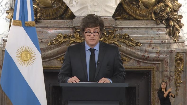 Javier Milei en Cadena Nacional