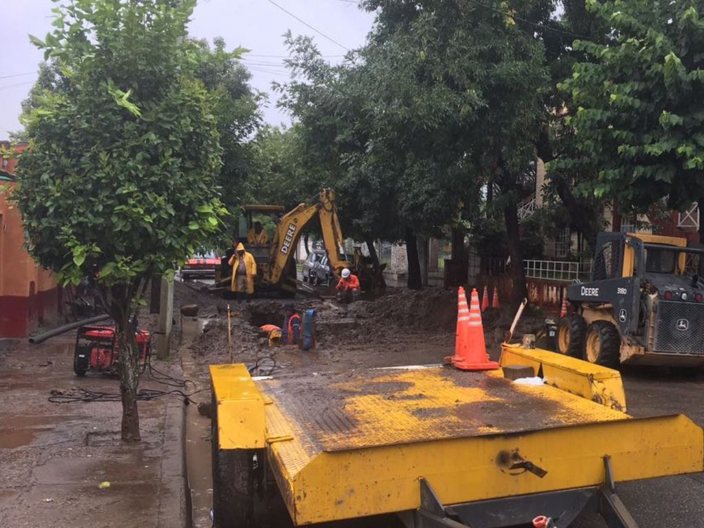 Rotura de cañería en Cuyaya