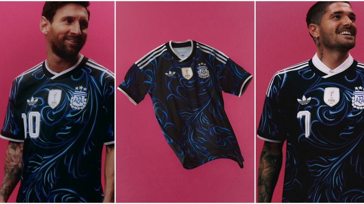 Con Lionel Messi como estandarte, presentaron la camiseta alternativa de la Selección para ir a buscar la cuarta estrella. &nbsp;
