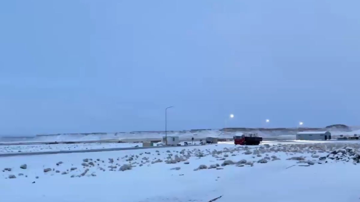 Nevó en el Paso de Jama.