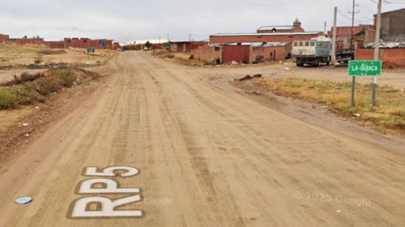 Ruta Provincial N°5 en La Quiaca- Foto Google Maps